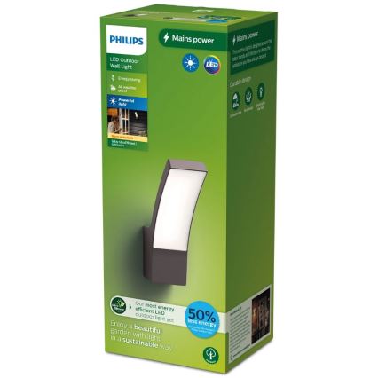 Philips - Уличный светодиодный настенный светильник SPLAY LED/3,8W/230V IP44