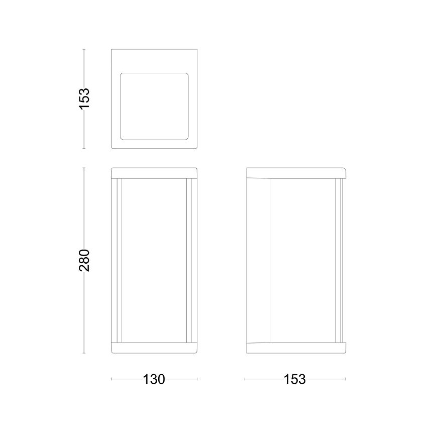 Philips - Уличный светодиодный настенный светильник ULYZO LED/12W/230V IP44