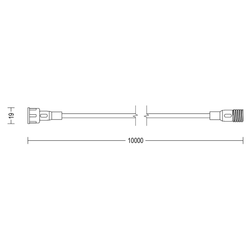 Philips - Уличный удлинитель 10 м IP67
