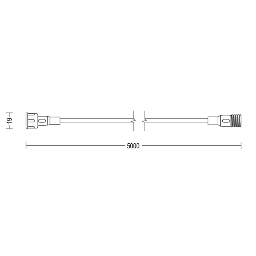 Philips - Уличный удлинитель 5 м IP67