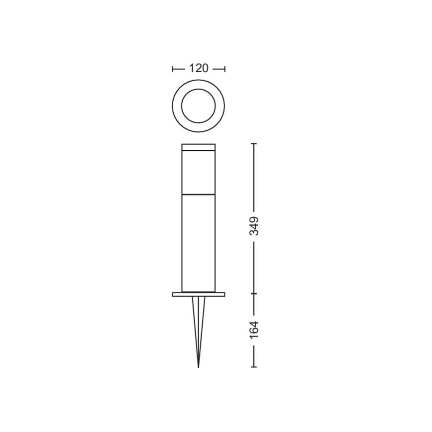 Philips - Светодиодный уличный светильник GARDENLINK LED/6W/12V 4000K IP44