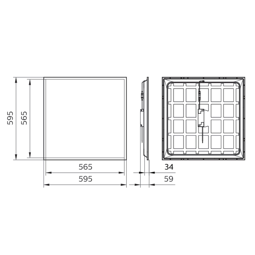 Philips - Вбудована стельова LED панель LED/34W/230V 4000K UGR&lt;22 IP40
