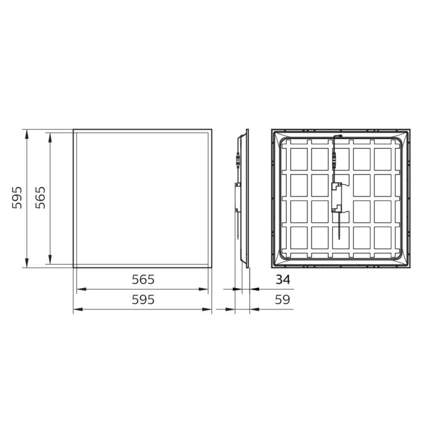 Philips - Вбудована стельова LED панель LEDINAIRE LED/34W/230V 60x60 см 4000K UGR&lt;19 IP40