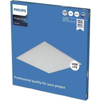 Philips - Вбудована стельова LED панель PROJECTLINE LED/36W/230V 59,5x59,5 см