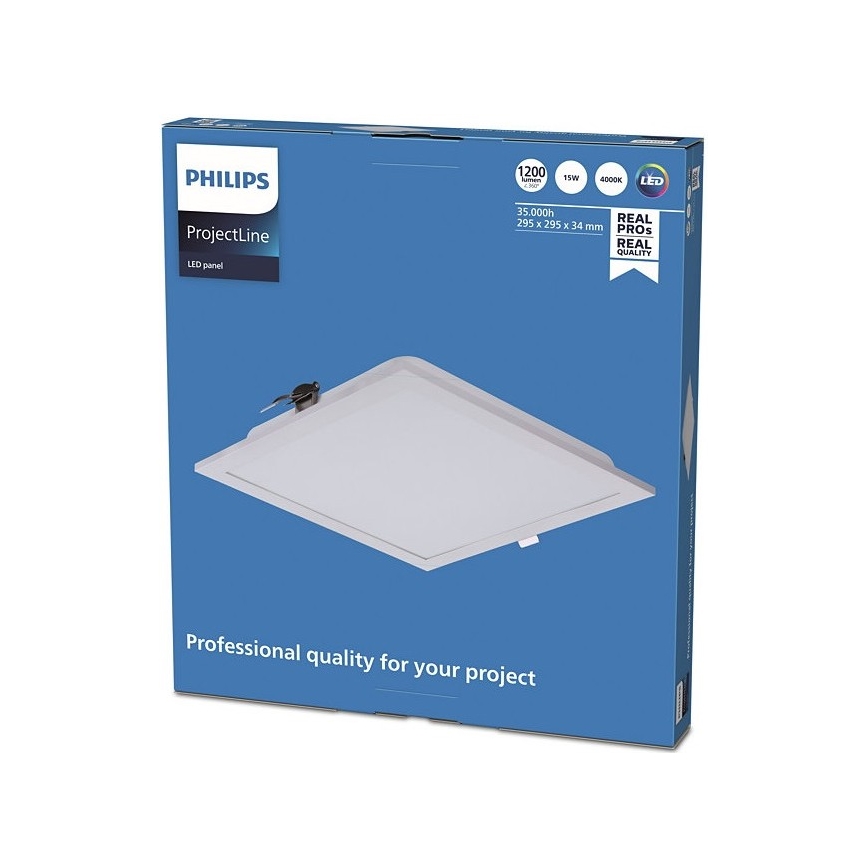 Philips - Вбудований стельовий LED світильник PROJECTLINE LED/15W/230V 29,5x29,5 см