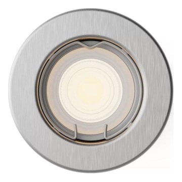 Philips - Вбудований стельовий світильник PERIDOT 1xGU10/7W/230V сріблястий