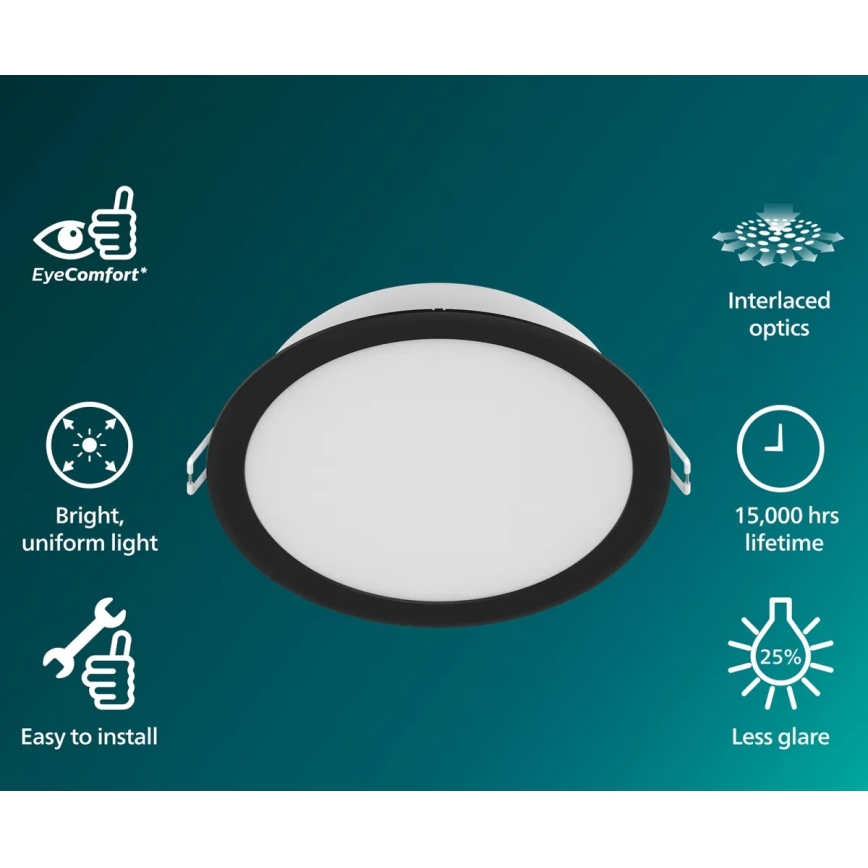 Philips - встраиваемый потолочный светильник MESON LED/16,5W/230V 4000K