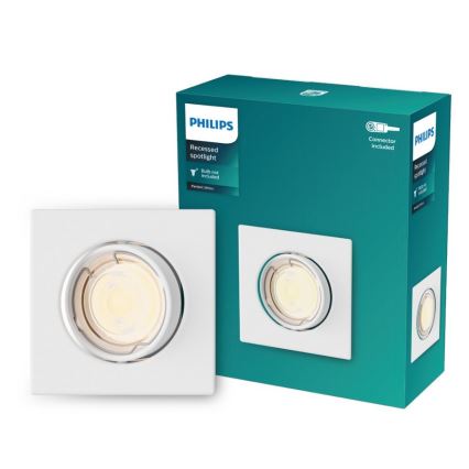 Philips - Встраиваемый потолочный светильник PERIDOT 1xGU10/7W/230V белый