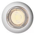 Philips - встраиваемый потолочный светильник PERIDOT 1xGU10/7W/230V серебристый