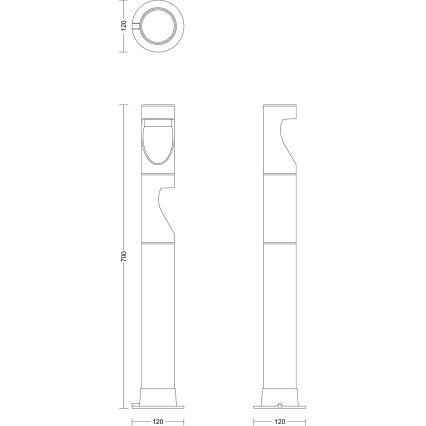 Philips - Вулична світлодіодна лампа GARDENLINK DESI LED/1,5W/24V 2700K IP44