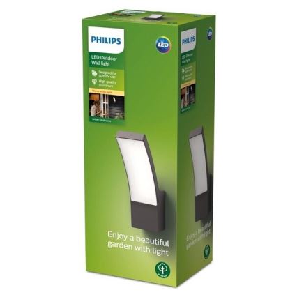 Philips - Вуличний настінний LED світильник LED/12W/230V 2700K IP44