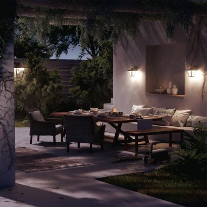 Philips - Вуличний настінний світильник KINNO 1xE27/25W/230V IP44