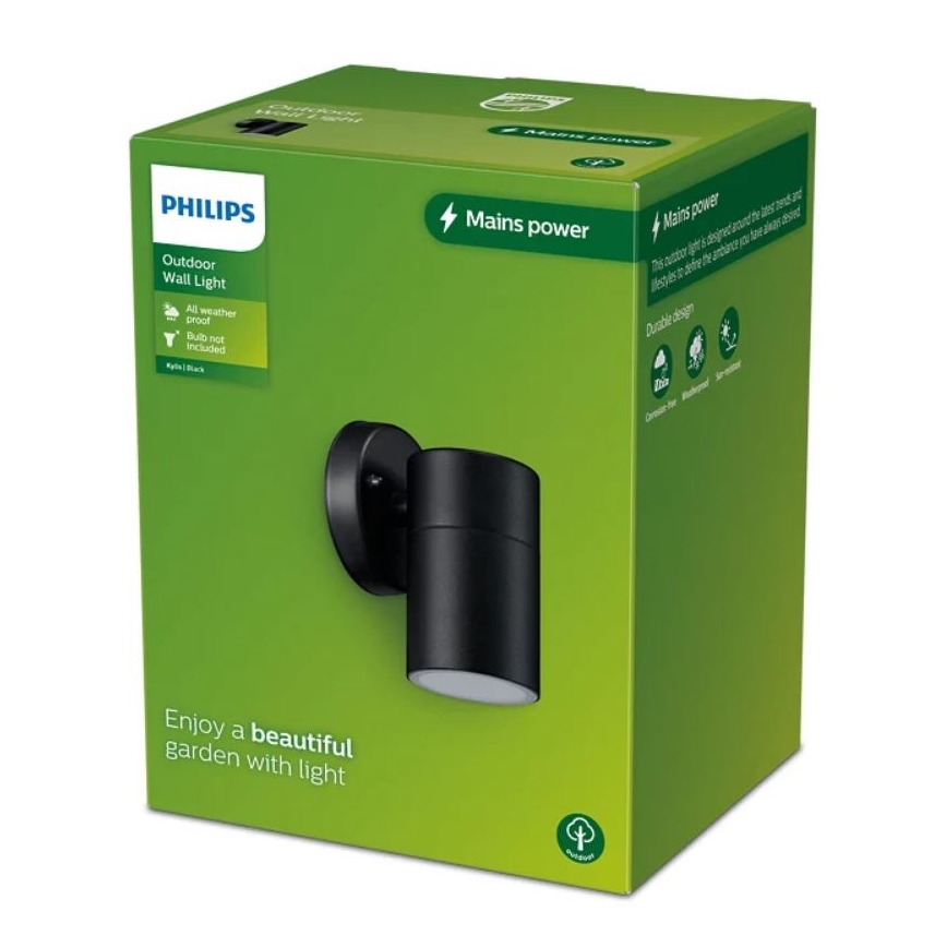 Philips - Вуличний настінний світильник KYLIS 1xGU10/25W/230V IP44