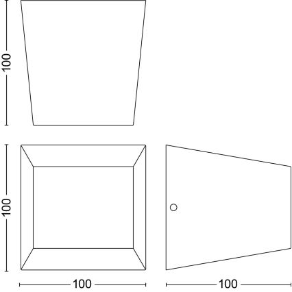 Philips - Вуличний світлодіодний настінний світильник ALIX LED/4,3W/230V 2700K IP44