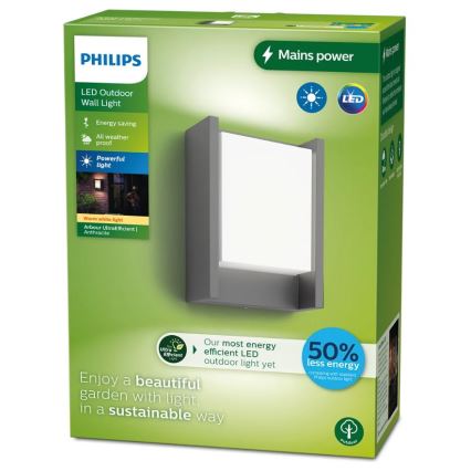 Philips - Вуличний світлодіодний настінний світильник ARBOUR LED/3,8W/230V 2700K IP44