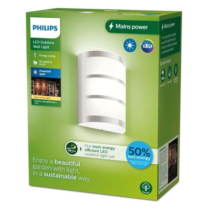 Philips - Вуличний світлодіодний настінний світильник PYTHON LED/3,8W/230V IP44