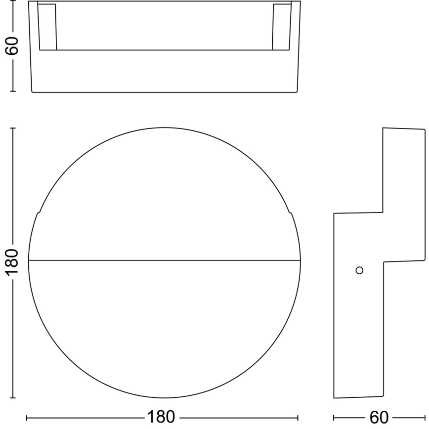 Philips - Вуличний світлодіодний настінний світильник VALOR LED/4,3W/230V 2700K IP44