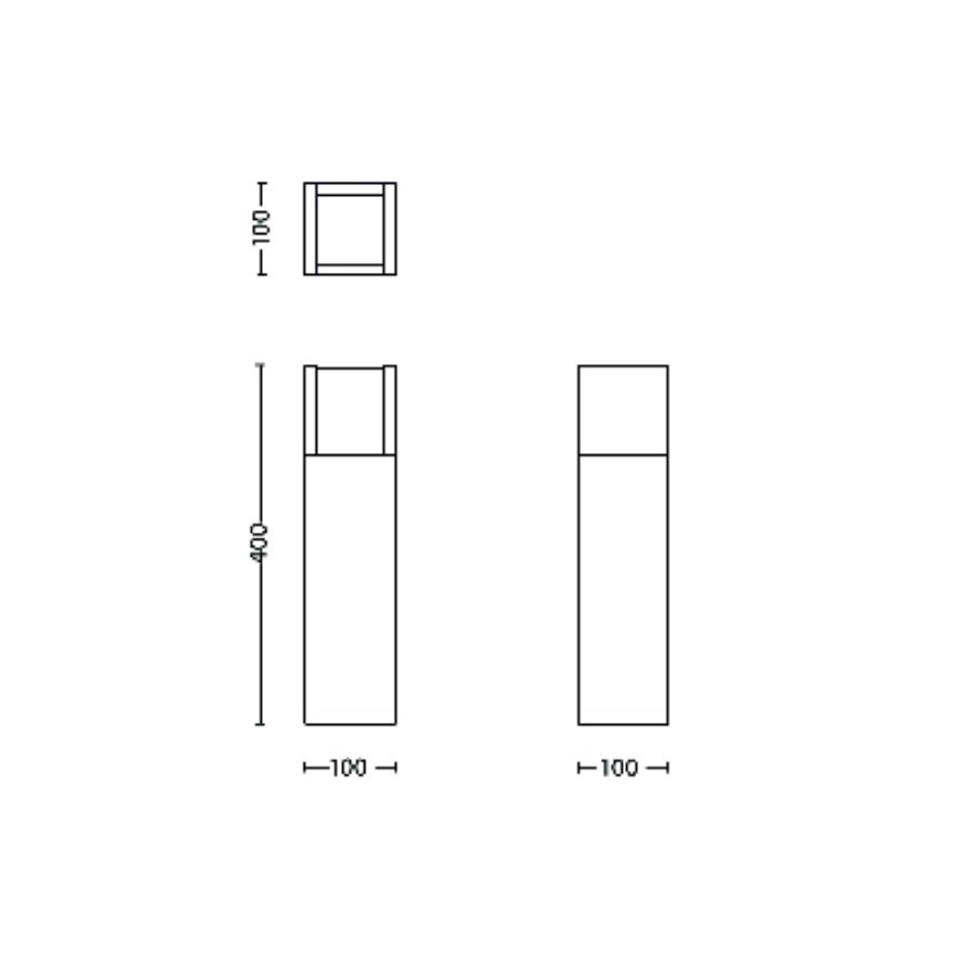 Philips - Вулична світлодіодна лампа ARBOUR LED/3,8W/230V 40 см 2700K IP44