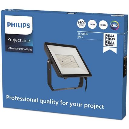 Philips - Вуличний LED прожектор PROJECTLINE LED/100W/230V IP65 4000K