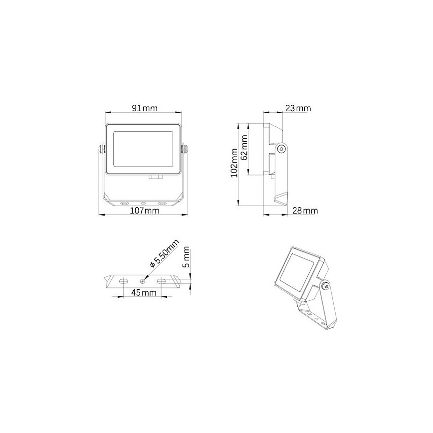 Philips - Вуличний LED прожектор PROJECTLINE LED/10W/230V IP65 4000K