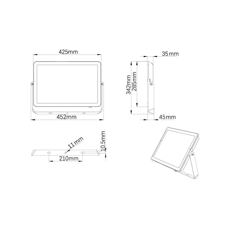 Philips - Вуличний LED прожектор PROJECTLINE LED/200W/230V IP65 3000K