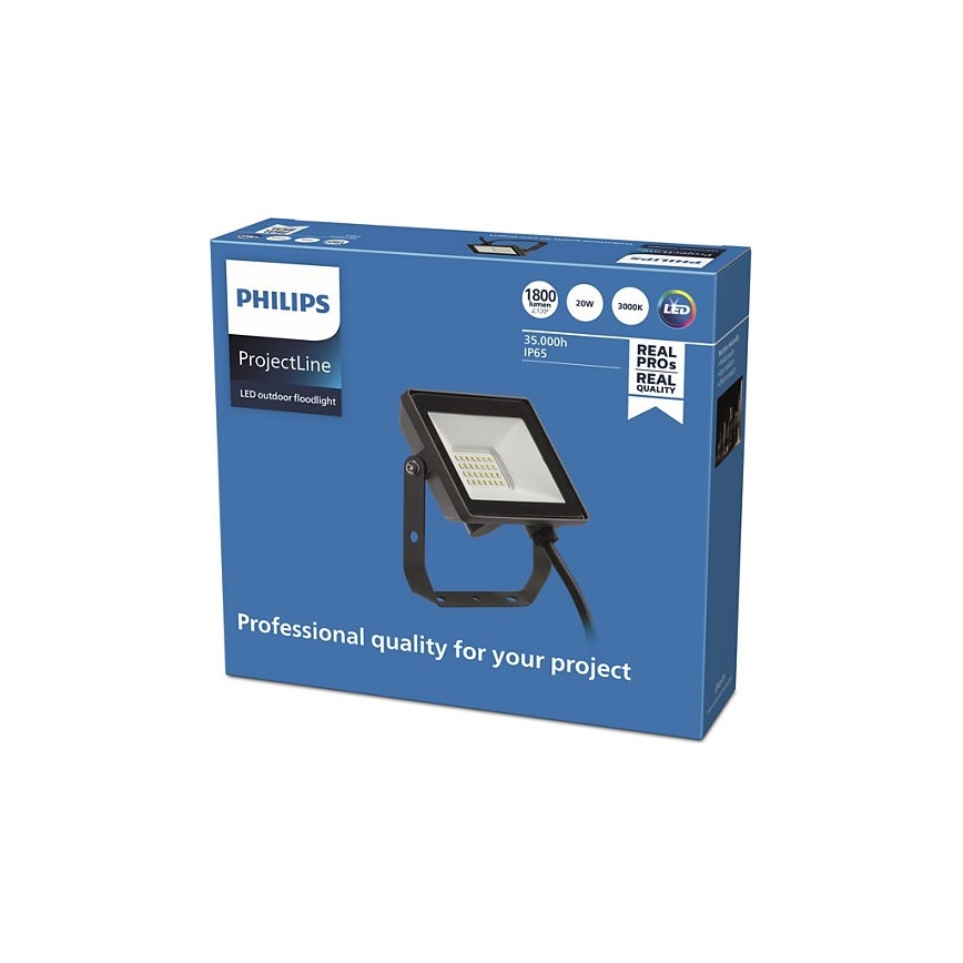 Philips - Вуличний LED прожектор PROJECTLINE LED/20W/230V IP65 3000K