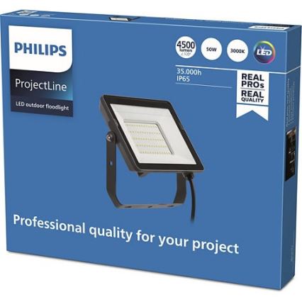Philips - Вуличний LED прожектор PROJECTLINE LED/50W/230V IP65 3000K