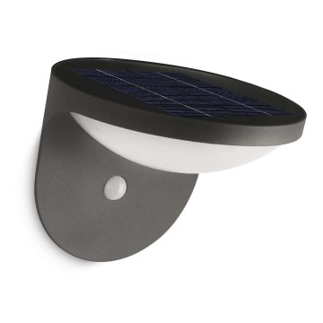 Philips - Вуличний LED світильник на сонячній батареї з датчиком 1xLED/1W/3,7V IP44