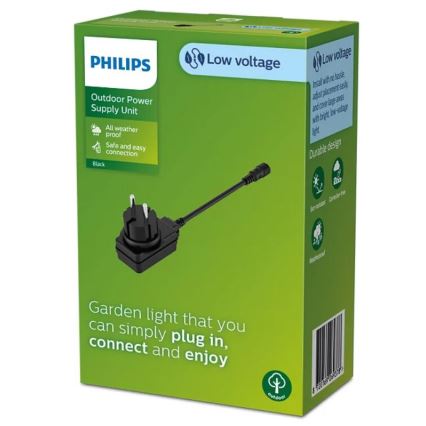 Philips - Вуличний Мережевий адаптер для зарядного пристрою GARDENLINK 12W/24/230V IP44