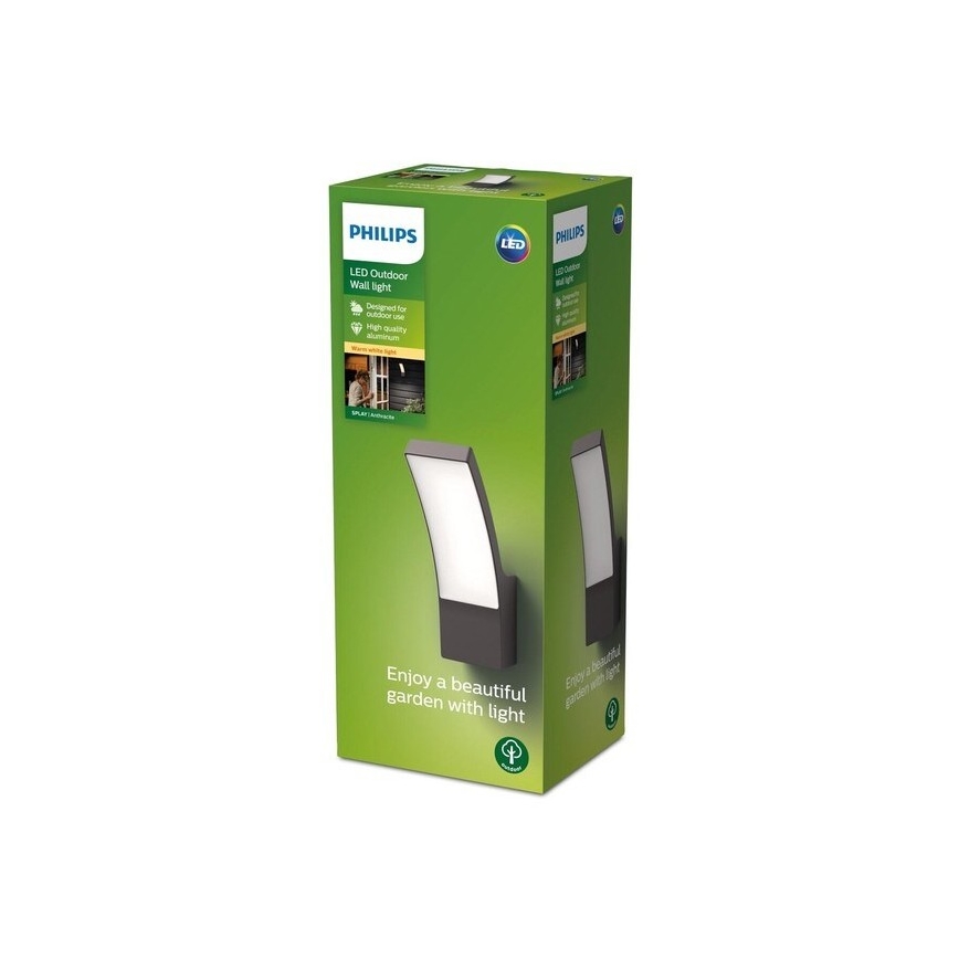 Philips - Вуличний настінний LED світильник LED/12W/230V 2700K IP44
