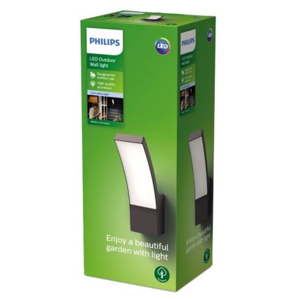 Philips - Вуличний настінний LED світильник LED/12W/230V 4000K IP44