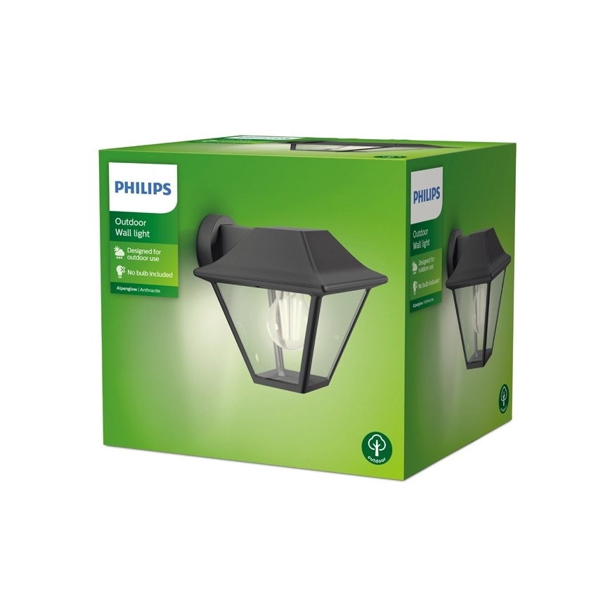 Philips - Вуличний настінний світильник 1xE27/60W/230V IP44