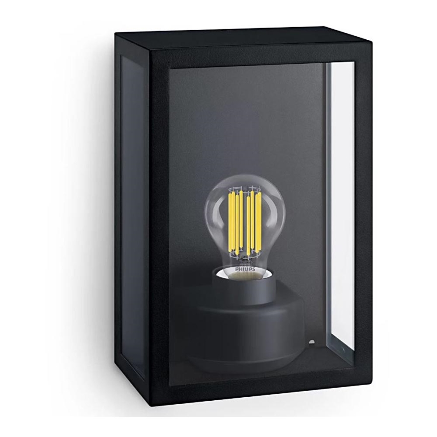 Philips - Вуличний настінний світильник ALZOR 1xE27/25W/230V IP44