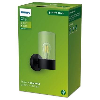 Philips - Вуличний настінний світильник FLAREON 1xE27/25W/230V IP44