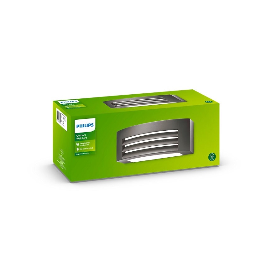 Philips - Вуличний настінний світильник FRAGRANCE 1xE27/42W/230V IP44