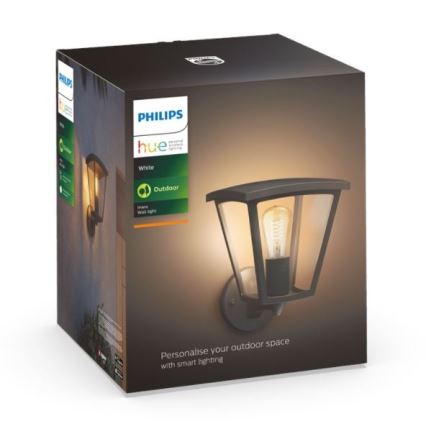 Philips - Вуличний настінний світильник з регулюванням яскравості Hue INARA 1xE27/7W/230V Wi-Fi IP44