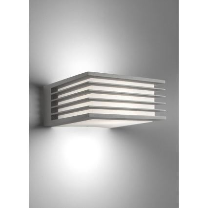 Philips - Вуличний настінний світильник SHADES 1xE27/15W/230V IP44 сірий
