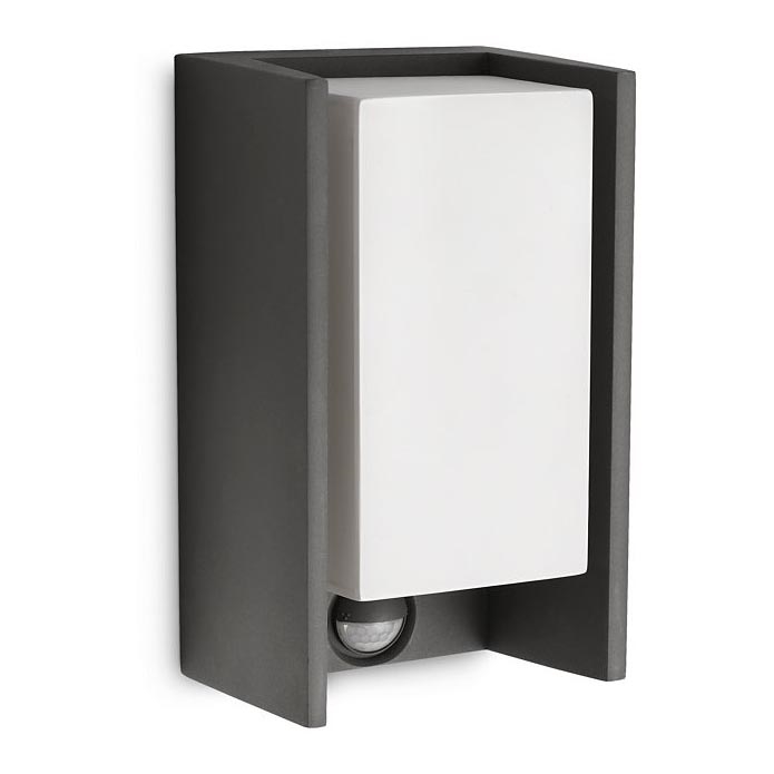 Philips - Вуличний настінний світильник з датчиком BRIDGE 1xE27/15W/230V IP44