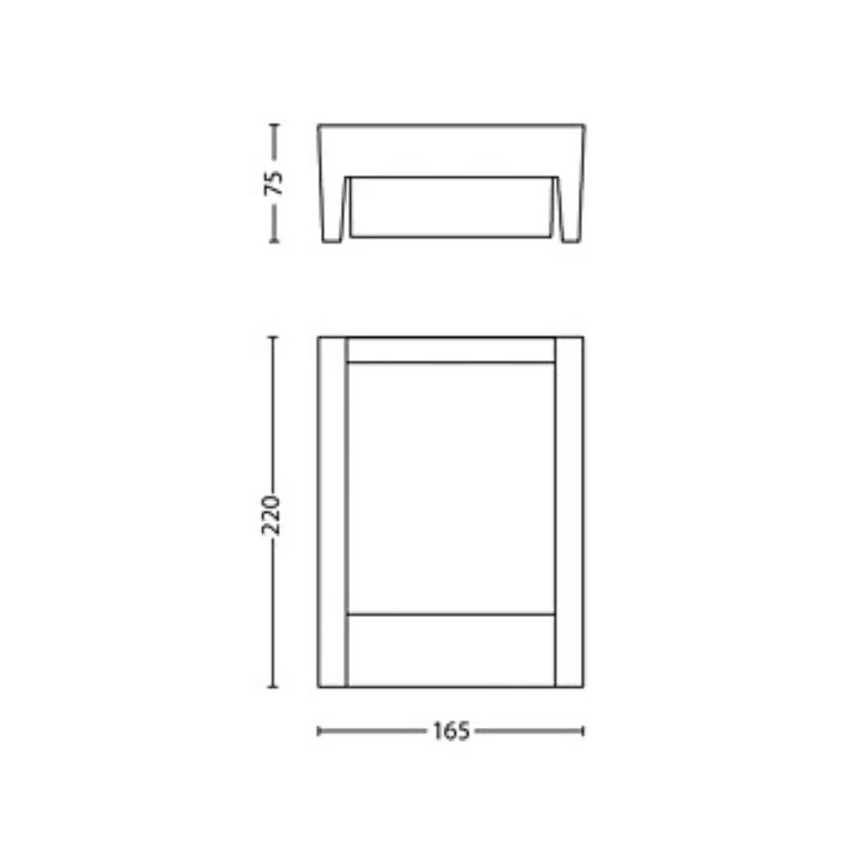 Philips - Вуличний світлодіодний настінний світильник ARBOUR LED/3,8W/230V 2700K IP44