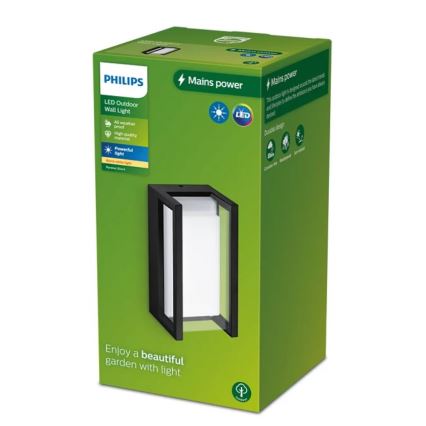 Philips - Вуличний світлодіодний настінний світильник PYRONA LED/12W/230V IP44
