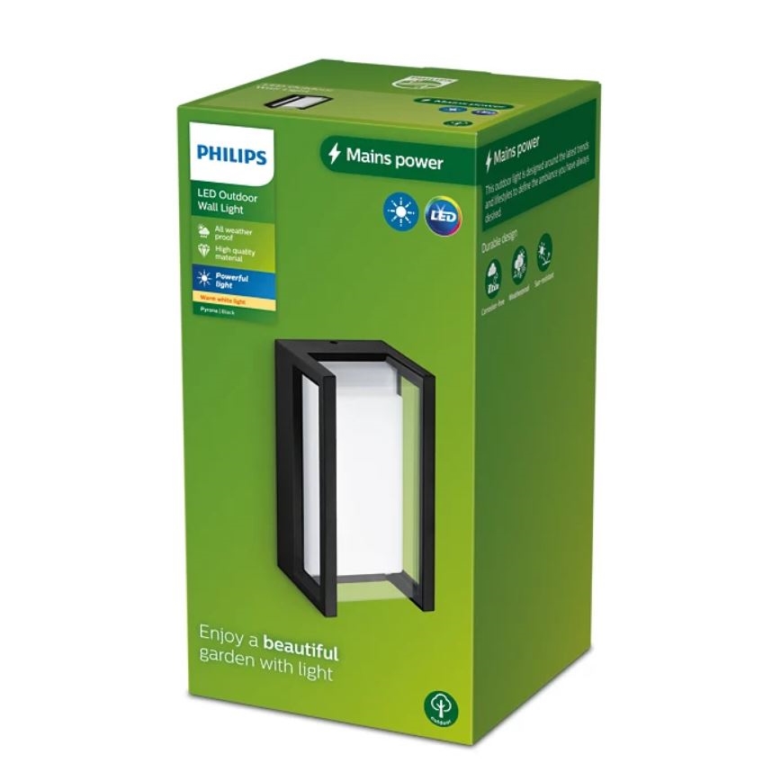Philips - Вуличний світлодіодний настінний світильник PYRONA LED/12W/230V IP44