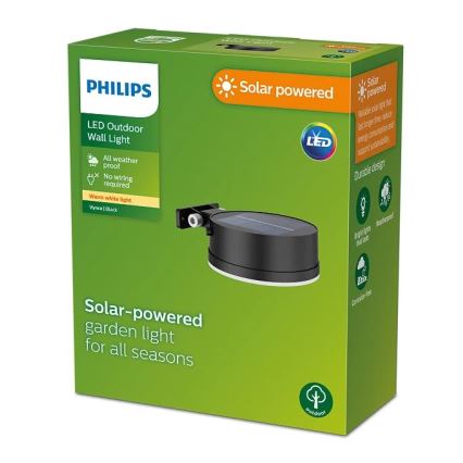 Philips - Світильник на сонячній батареї для стіни VYNCE LED/1,5W/3,7V 1500 mAh IP44