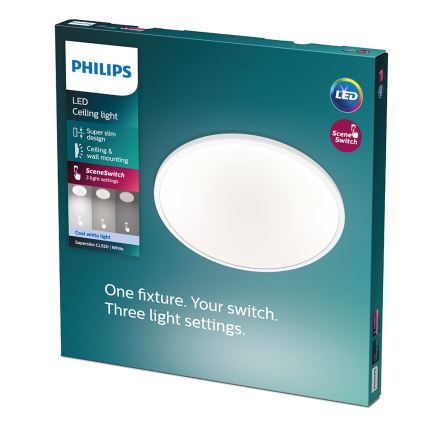 Philips - стельовий LED‑світильник із регулюванням яскравості, 18 Вт/230 В, 4000 K