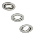 Philips - комплект из 3 встраиваемых потолочных светильников PERIDOT 1xGU10/7W/230V, серебристый