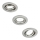 Philips - комплект из 3 встраиваемых потолочных светильников PERIDOT 1xGU10/7W/230V, серебристый