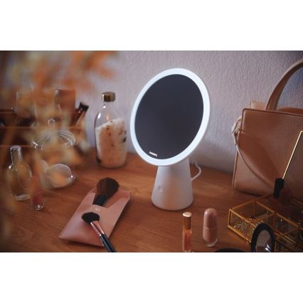 Philips - Косметическое зеркало со светодиодной подсветкой и регулированием яркости MIRROR LED/4,5W/5V