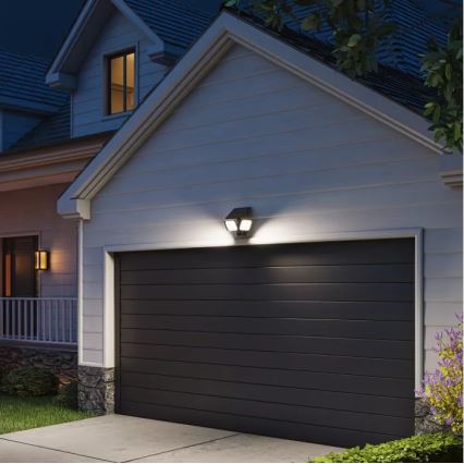 Philips - солнечный LED настенный светильник с датчиком ZYREN LED/24,5W/3,7V 2600 mAh 5000K IP65 чёрный