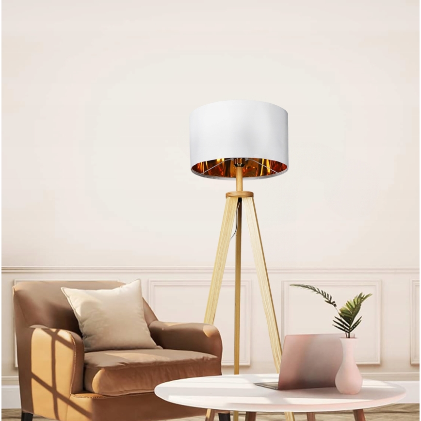 Підлогова лампа 1xE27/40 Вт/230 В, біла