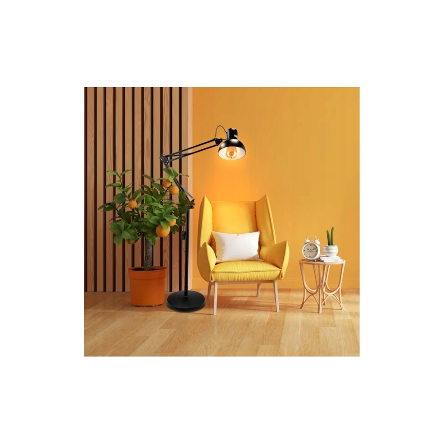 Підлогова лампа 1xE27/40W/230V чорна