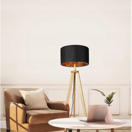 Підлогова лампа 1xE27/40W/230V чорна